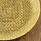Handmade Glass Dinner Plate with Metal Finish Textured Modern Tableware
